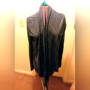 Black and Grey Moving Comfort athletic wrap jacket. Size Large